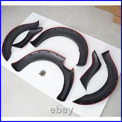 6Pcs Wide Wheel Arches Fender Flares Body Kit For Ford Ranger T7 2016-2018 Black