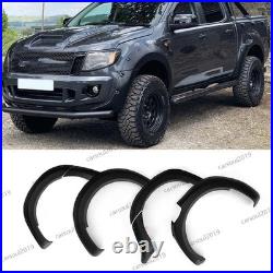 6Pcs Wide Wheel Arches Fender Flares Bodykit Body kits For 12-15 Ford Ranger T6