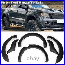 6Pcs Wide Wheel Arches Fender Flares Bodykit Body kits For 12-15 Ford Ranger T6