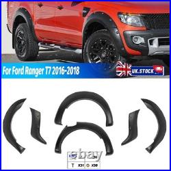 6X Wide Arch Kit Fender Flares Wheel Arches For Ford Ford Ranger T7 2016-2018