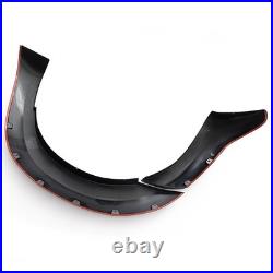6 Pcs Black Wide Wheel Arches Fender Flares Body Kit For 12-2015 Ford Ranger T6