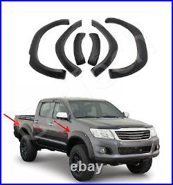 6pcs For Toyota Hilux Mk8 Wheel Arches Fender Flares Protection Kit Abs 2015-19