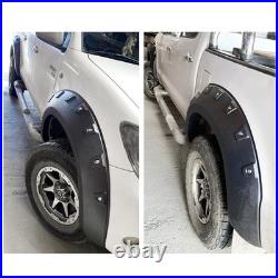 6pcs Wheel Arches Fender Flares Kit For Toyota Hilux MK7 2005-2014 Double Cab