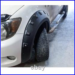 6pcs Wheel Arches Fender Flares Kit For Toyota Hilux MK7 2005-2014 Double Cab