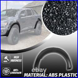 6pcs Wide Arch Kit Fender Flares Wheel Arches Set For Ford Ranger T7 2015-2018