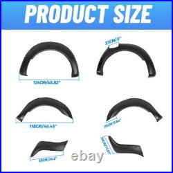 6pcs Wide Arch Kit Fender Flares Wheel Arches Set For Ford Ranger T7 2015-2018