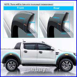 6pcs Wide Arch Kit LED Light Fender Flares for Ford Ranger 2016-2022 Double Cab