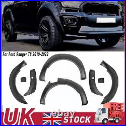 6x Wide Wheel Arches Fender Flares Body Kit Black For Ford Ranger T8 2019-2022 6x Wide Wheel Arches Fender Flares Body Kit Black For Ford Ranger T8 2019-2022