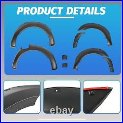 6x Wide Wheel Arches Fender Flares Body Kit Black For Ford Ranger T8 2019-2022