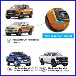 6x Wide Wheel Arches Fender Flares Body Kit Black For Ford Ranger T8 2019-2022