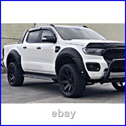 6x Wide Wheel Arches Fender Flares Body Kit Black For Ford Ranger T8 2019-2022