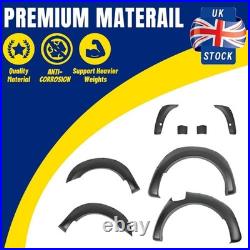 6x Wide Wheel Arches Fender Flares Body Kit Black For Ford Ranger T8 2019-2022