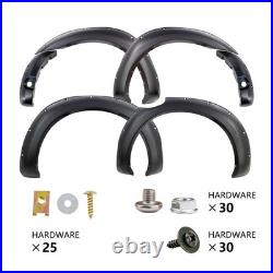 6x Wide Wheel Arches Fender Flares Body Kit Black For Ford Ranger T8 2019-2022