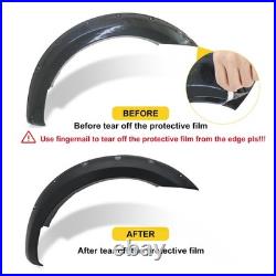 6x Wide Wheel Arches Fender Flares Body Kit Black For Ford Ranger T8 2019-2022