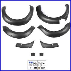 6x Wide Wheel Arches Fender Flares Body Kit Black For Ford Ranger T8 2019-2022 6x Wide Wheel Arches Fender Flares Body Kit Black For Ford Ranger T8 2019-2022