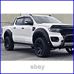 6x Wide Wheel Arches Fender Flares Body Kit Black For Ford Ranger T8 2019-22