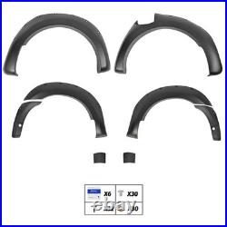 6x Wide Wheel Arches Fender Flares Body Kit Black For Ford Ranger T8 2019-22