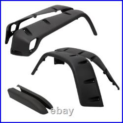 7 Wide Pocket Extended Fender Flare Kit For Jeep Wrangler 1997-2006