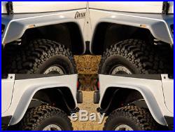 87-95 Jeep Wrangler YJ Xenon 6 Urethane Flat Panel Fender Flares 4pc Kit 9080