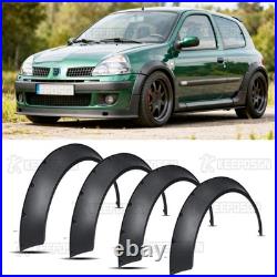 890mm 4.5 Fender Flares Extra Wide Body Kit Wheel Arches For Renault Clio Sport