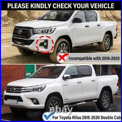 8.6 Wheel Arches for Toyota Hilux 2015-2020 Fender Flares Wide Body Kit Black