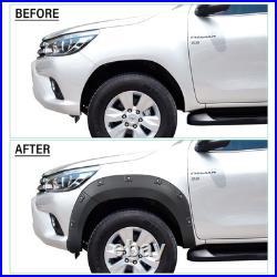 8.6 Wheel Arches for Toyota Hilux 2015-2020 Fender Flares Wide Body Kit Black