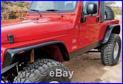 97-06 Jeep Wrangler TJ Xenon 6 Urethane Flat Panel Fender Flares 4pc Kit 9070