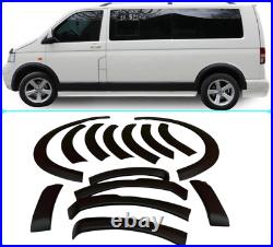 Abs Wheel Arches Fender Flares Black Abs 14pcs For Vw T6 Transporter 2015-2020
