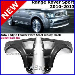 Auto B Style Fender Flare Steel Glossy Black For Range Rover Sport 10-13