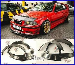 BMW E36 Coupe Compact Fender Flares Wheel Arches Wide Body Kit SET OF 4PCS ABS