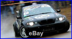 BMW E46 3 series Compact Wide body Kit Fenders Flares Overfenders Drift Racing