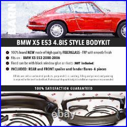 BMW X5 E53 4.8is style full BODY KIT front rear spoiler fender flares 2003-2006