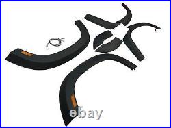 Black Fender Flares + LED Light For Land Rover Defender 110 2020+ Wheel Arch Kit