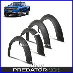 Black Fender Flares Wide Arches Body Kit For New Ford Ranger T9 Wildtrak 2023+