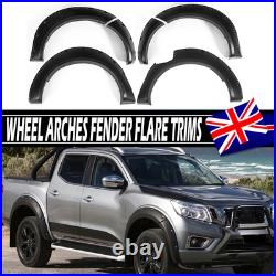 Black For 14-20 Nissan Navara D23 Np300 Wide Wheel Arches Fender Flares Body Kit