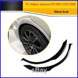 Black PU Side Wheel Arch Fender Flares Trim Kit Fit for Subaru Impreza WRX 02-09