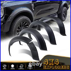 Black Wheel Arch Fender Flares Upgrade Kit For Ford Ranger T9 2023-2026 XL Xlt
