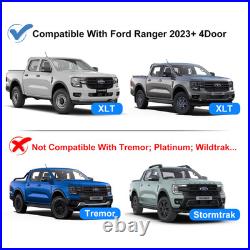 Black Wheel Arch Fender Flares Upgrade Kit For Ford Ranger T9 2023-2026 XL Xlt