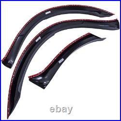 Black Wheel Arches Kit Wide Body Fender Flares For Ford Ranger T6