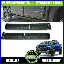 Black Wide Body Wheel Arch Arches & Door Cladding To Fit Ford Ranger T7 2015+