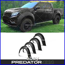 Black Wide Wheel Arches Fender Flare Kit For Nissan Navara D23 Np300 15-20