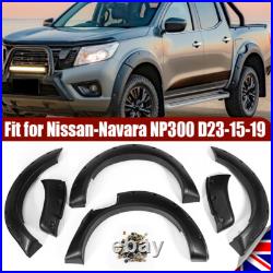 Black Wide Wheel Arches Fender Flares Body Kit For Nissan Navara D23 Np300 14-20