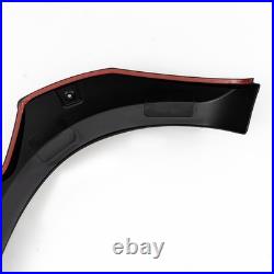 Black Wide Wheel Arches Fender Flares Body Kit For Toyota Hilux Vigo 2005-2014