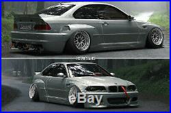 Bmw 3 E46 M3 Coupe Fender Flares + Side Skirts Body Kit New