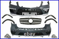 Body Kit for Mercedes GL-Class X166 12-16 Bumper Wheel Arches Tips GL63 Look