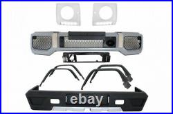 Body Kit for Mercedes G W463 89-17 Bumper LED Headlights Covers G63 G65 Look