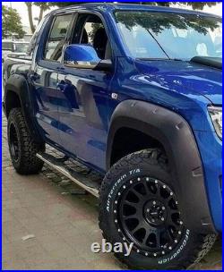 Cappafe Fender Flare Wheel Arch Set Of 4 Kit Black For VW Amarok 2010-2016