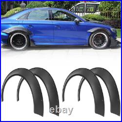 Car Fender Flares Extra Wide Body Kit Wheel Arches 4.5 For Audi A3 A4 B8 A5 S6
