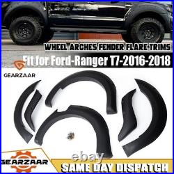 FENDER FLARES FITS Ford Asia Ranger 2018 9 inch Kit screw-on Front Rear GLOSS
