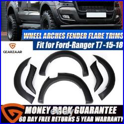 FENDER FLARES FOR Oceania Ranger 2016 Rear WIDE BODY BLACK Slim Wheel Arch Kit